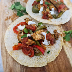 Low FODMAP Chicken Fajita Tray Bake